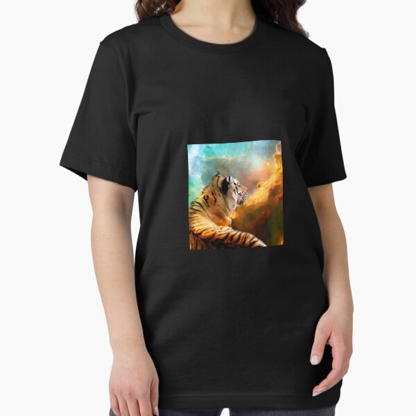 Tiger and Nebula Sticker Essential T-Shirt