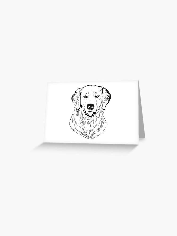 Golden Retriever Portrait Tattoo Design – Tattoos Wizard Designs