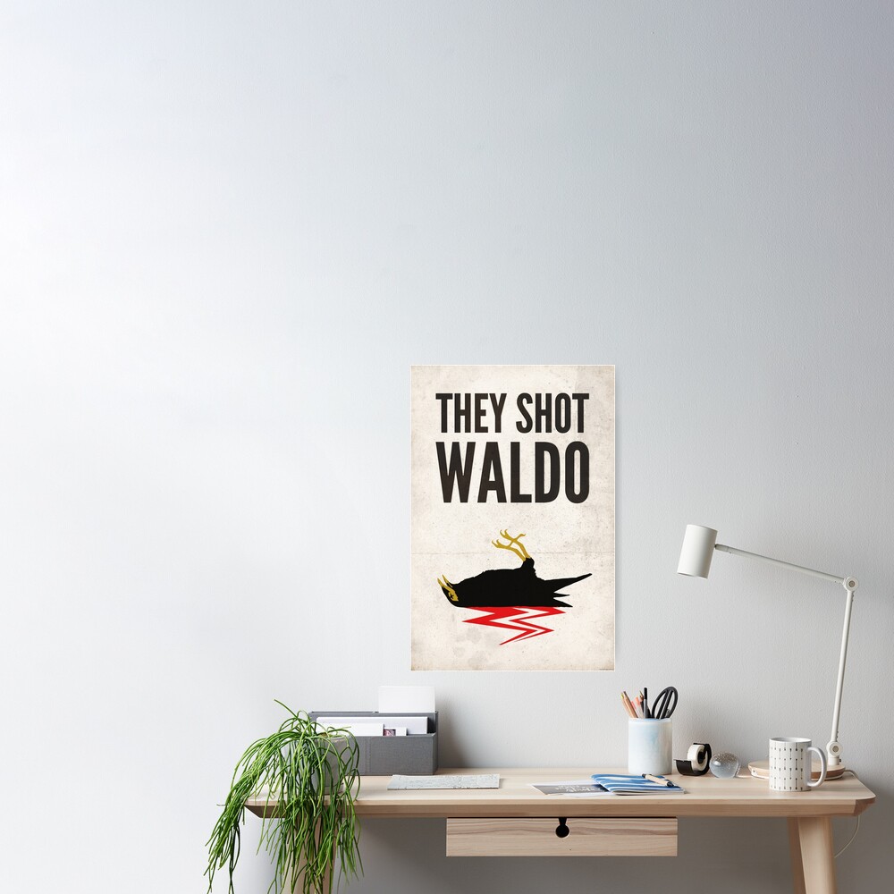 Twin Peaks Sie Erschossen Waldo Poster Von Saulscreative Redbubble