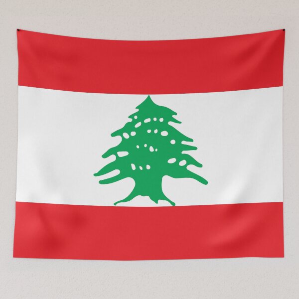 Aperçu de l'œuvre Drapeau Liban créée et vendue par WorldFlagCo.