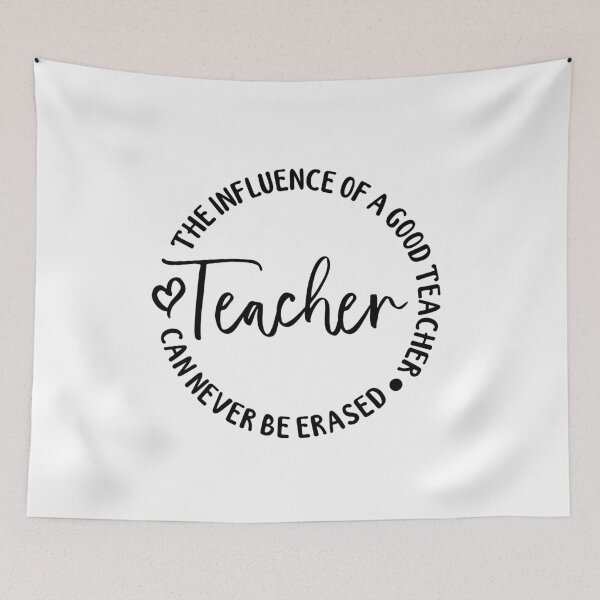 Item preview, The influence of a good teacher can never be erased, Teacher appreciation, Cute Teacher designed and sold by miraipa.
