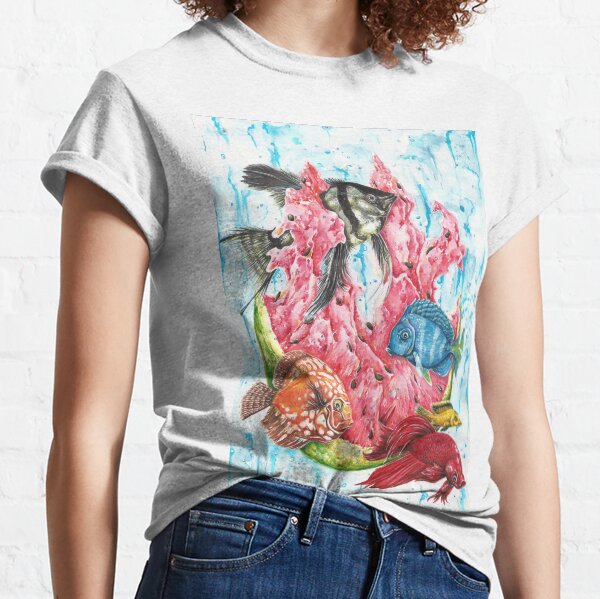 Fishmelon - Mixed Media Artwork Classic T-Shirt