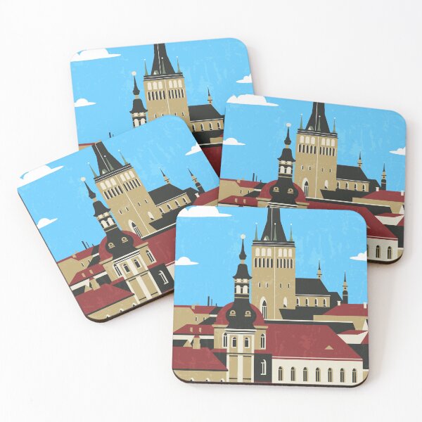 Item preview, Tallinn, Estonia - Retro travel minimalist poster designed and sold by GreekTavern1979.