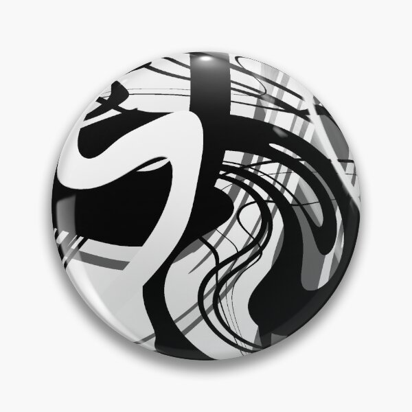 Item preview, Abstract fluid art black and white  designed and sold by Krissys-Art.