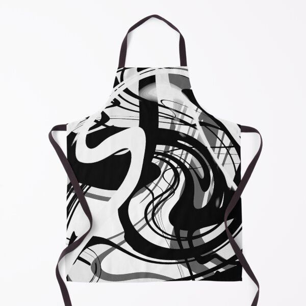 Item preview, Abstract fluid art black and white  designed and sold by Krissys-Art.