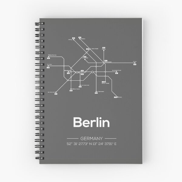 Item preview, Berlin Subway Map designed and sold by MDRNHOME.