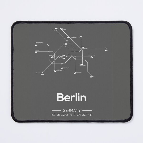 Item preview, Berlin Subway Map designed and sold by MDRNHOME.