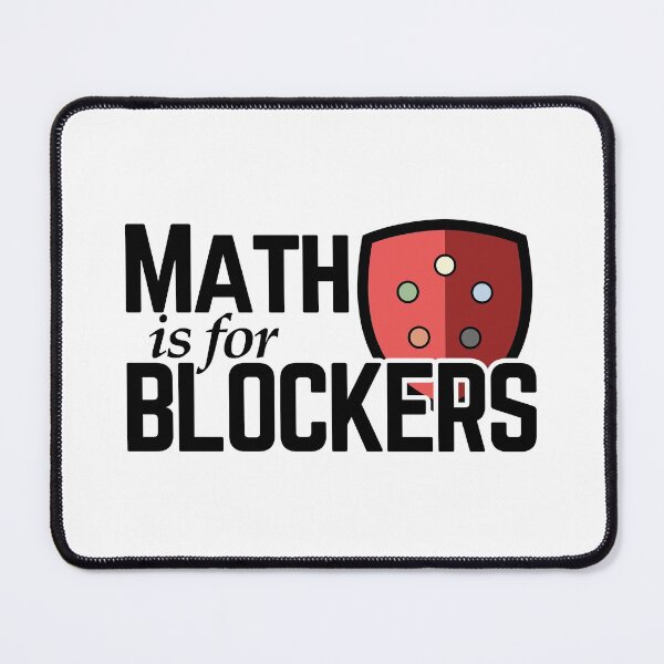 Item preview, Las matemáticas son para los bloqueadores | Magic the gathering designed and sold by thanksgeek.