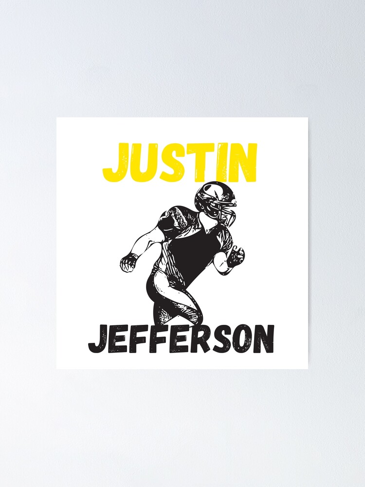 Justin Jefferson Jersey  Poster for Sale by LOSTandLO