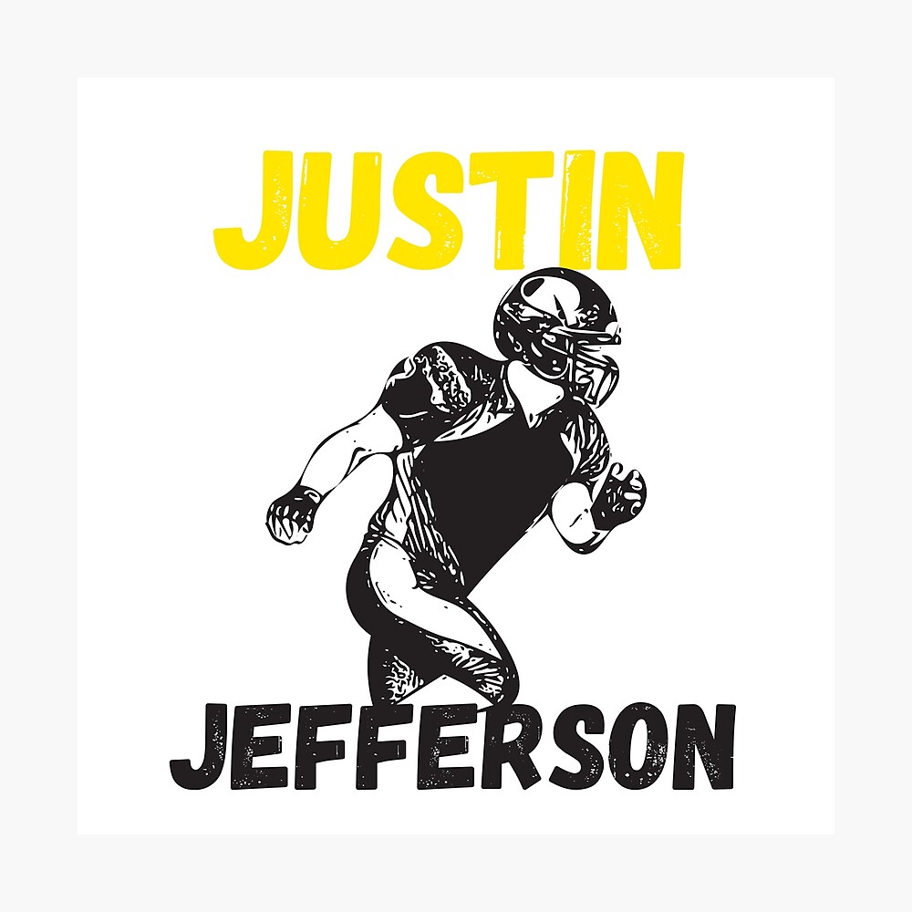 Justin Jefferson Jersey  Poster for Sale by LOSTandLO