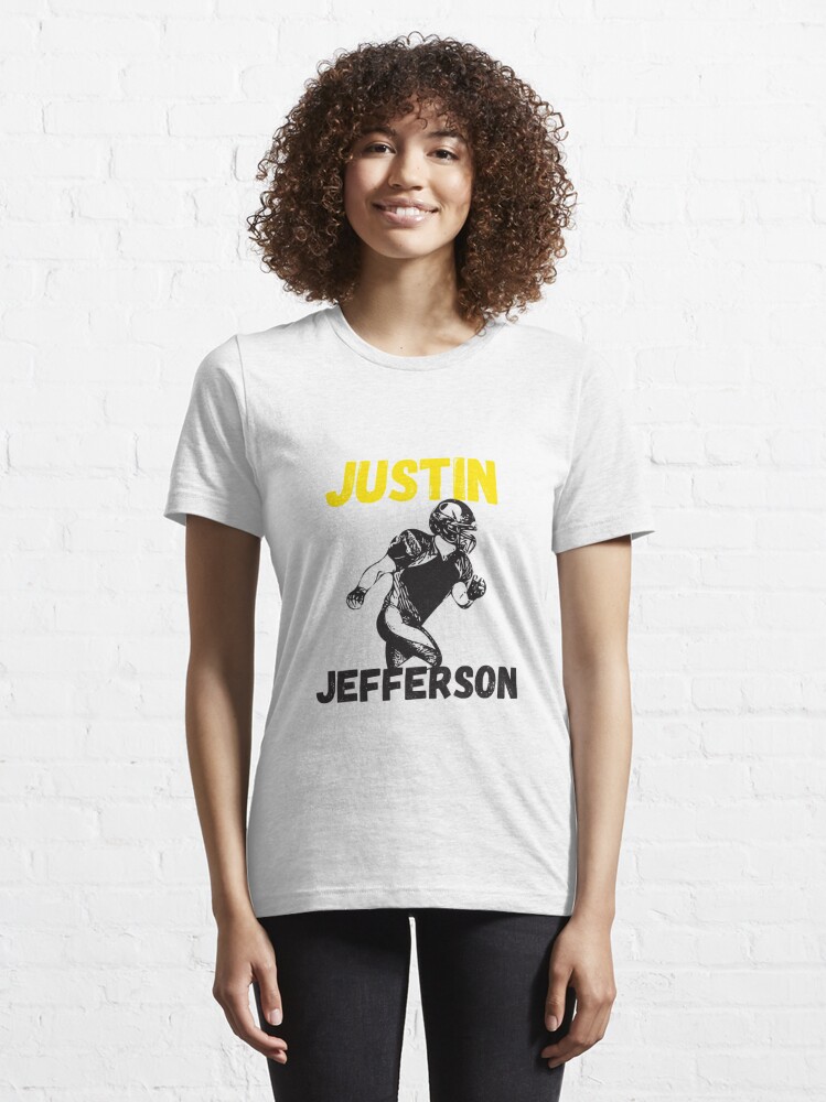 Justin Jefferson Minnesota Vikings Women's Black Name & Number Logo Slim  Fit Long Sleeve T-Shirt 