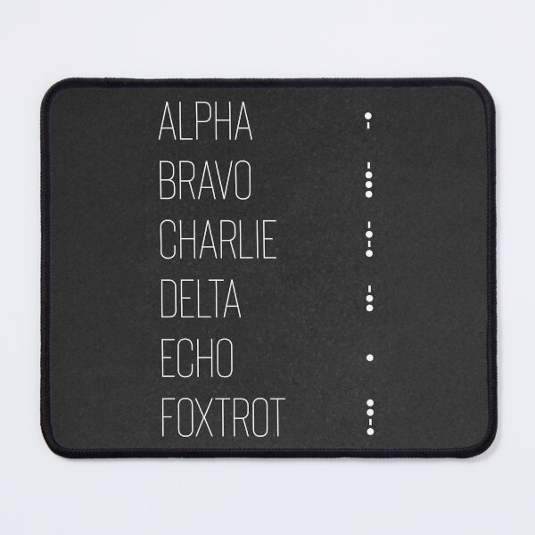 Item preview, Alpha Bravo Phonetic and Morse designed and sold by voidcrow.