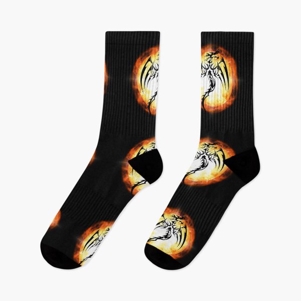 Item preview, Fire Dragon on Black designed and sold by ZanyPaintbrush.