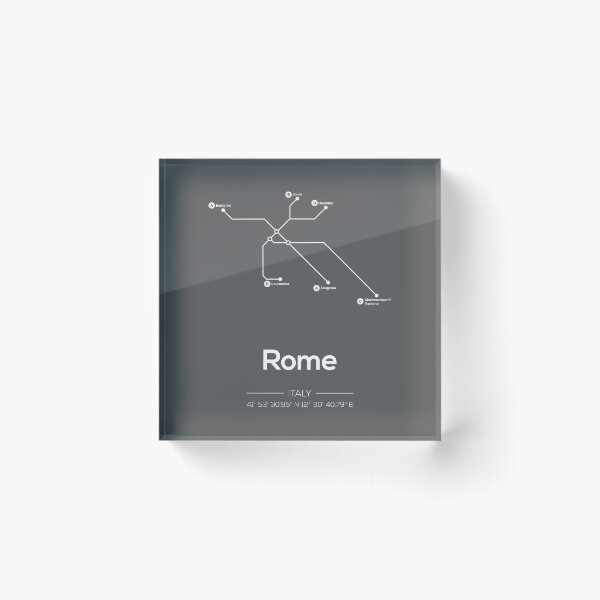 Item preview, Rome Subway Map designed and sold by MDRNHOME.
