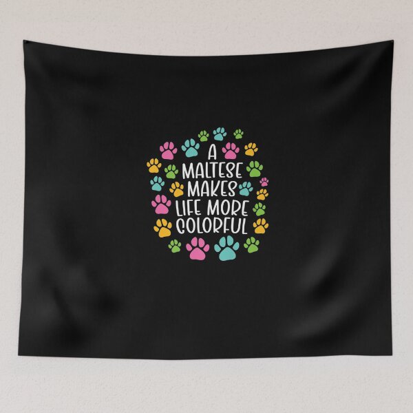 Item preview, Maltese make life more colorful dog dogs paws dog mum Premium T-Shirt designed and sold by shop   luisant.