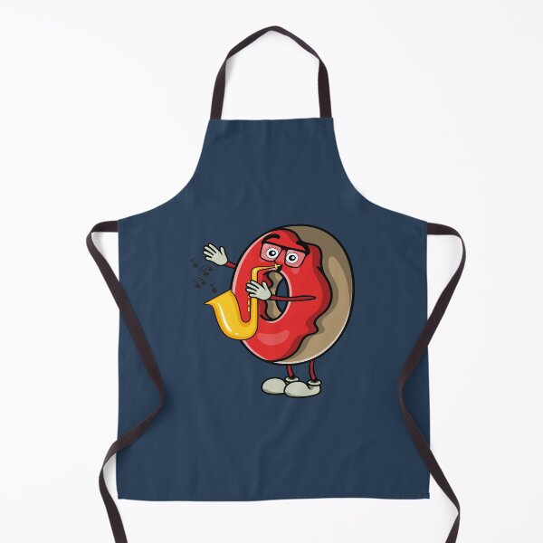 Item preview, Donut playing music with saxophone designed and sold by Donutlovers.