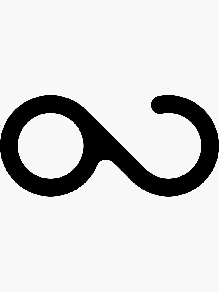"Logo Infinity" Sticker by bdgraphisme Redbubble