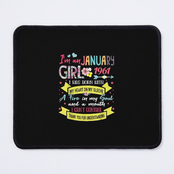 Item preview, Awesome Since 1961 61Th Birthday I'm An January Girl 1961 T-Shirt designed and sold by shop luisant.