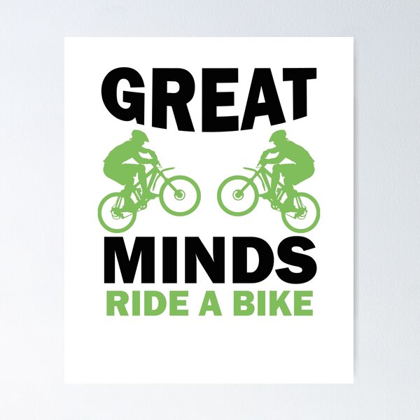 Artikelvorschau, Great Minds Ride A Bike Lustiges Geschenk entworfen und verkauft von Mouadox ★★★★★.