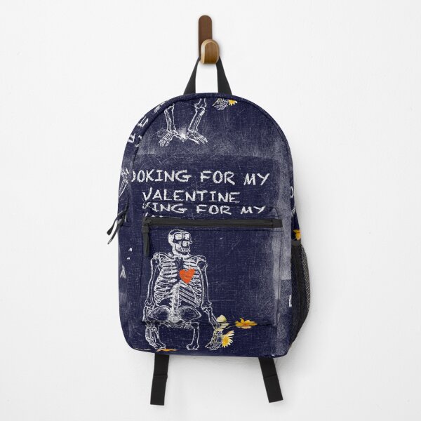 Item preview, Cute Big foot yeti skeleton with yellow flowers searching for his valentine for black and other colors designed and sold by InnaMGraphic.