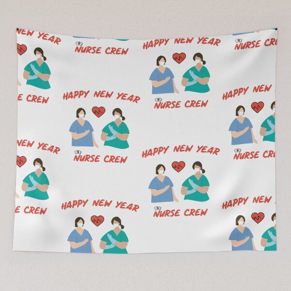 Item preview, Happy New Year Nurse Crew 2022 designed and sold by SparrowLag.
