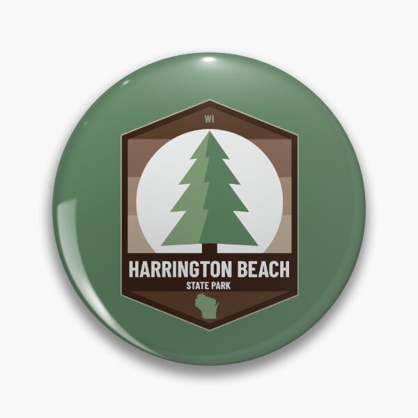 Item preview, Harrington Beach State Park, Wisconsin WI Pine Tree State Badge  designed and sold by palmettodigital.