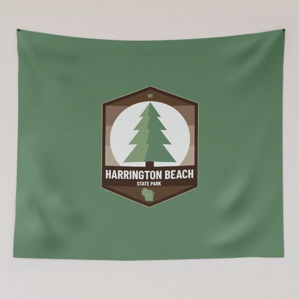 Item preview, Harrington Beach State Park, Wisconsin WI Pine Tree State Badge  designed and sold by palmettodigital.