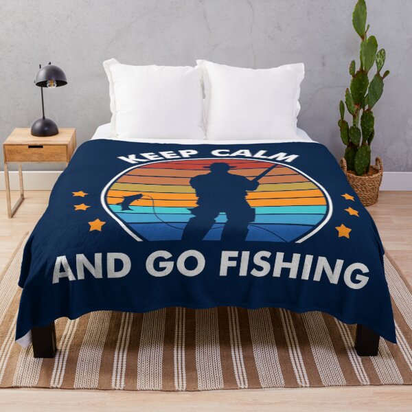 Item preview, Keep Calm And Go Fishing Funny Quote designed and sold by RRiDesigns.