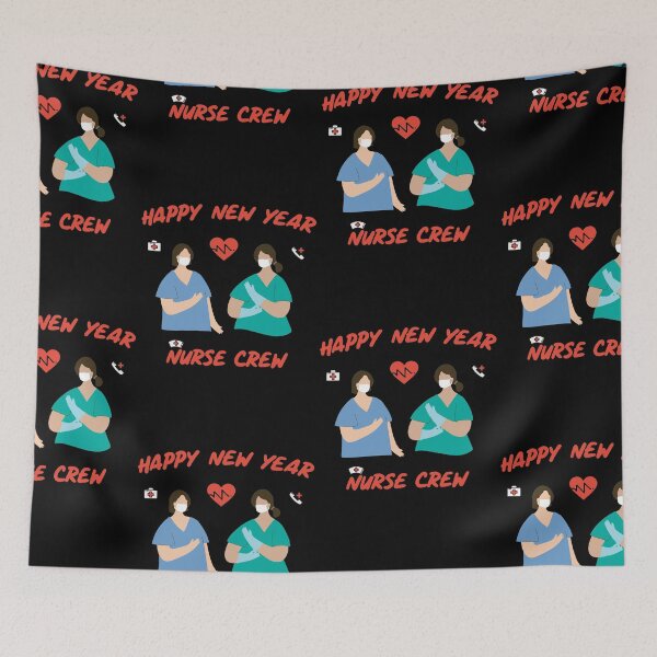 Item preview, Celebrate The Happy New Year With The Nurse Crew designed and sold by SparrowLag.