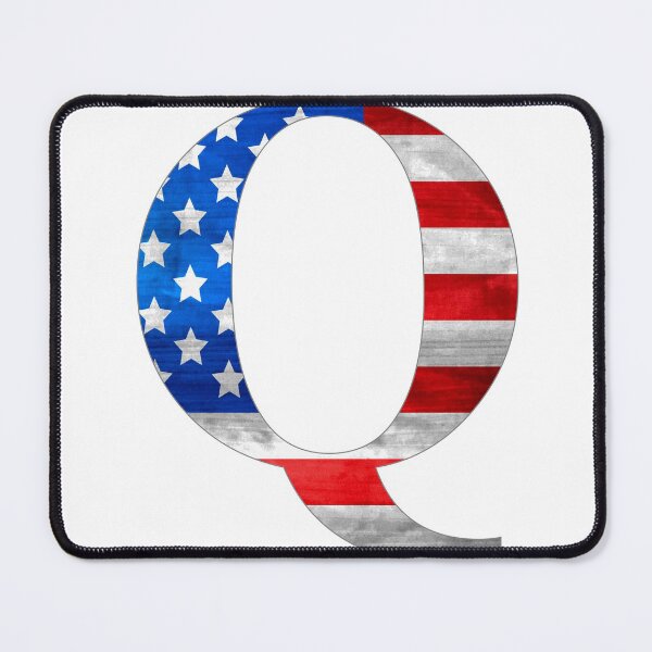 Item preview, US, USA, America, flag CAPITAL letter Q designed and sold by Mattaxdesign.