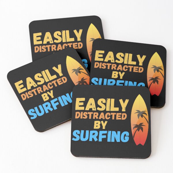 Item preview, Copy of  Easily Distracted By Surfing - Surfing Shirt for Surf Lovers - Gift for Women and Men who loves surf designed and sold by zakibenj.