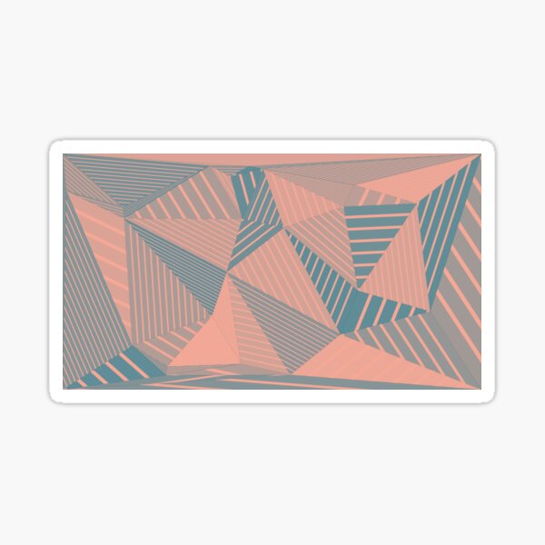 The Beginning Teal & Coral Sticker