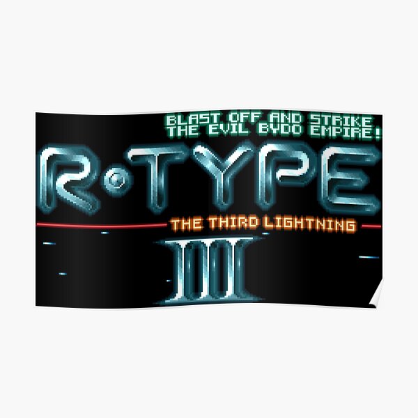 Super R Type Posters Redbubble