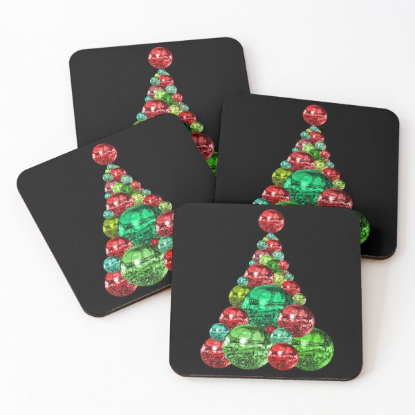 Item preview, Retro Red and Green Disco Christmas Tree designed and sold by Deborah Camp.