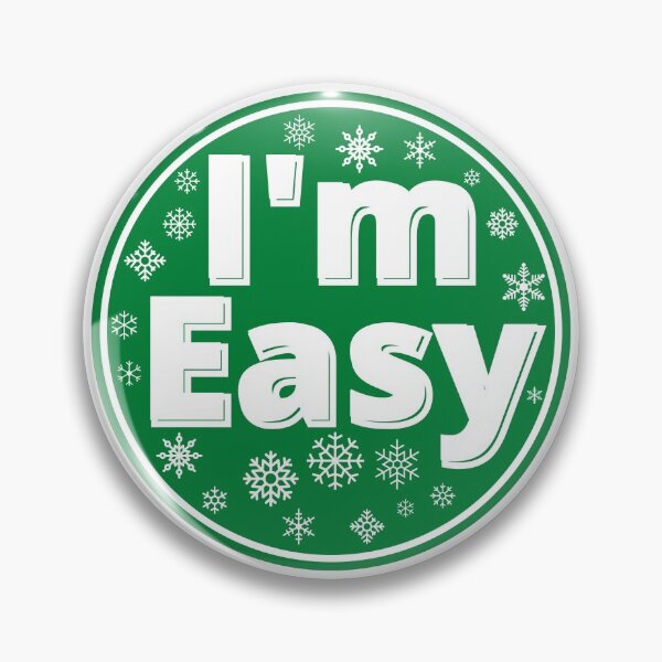 Item preview, I'm Easy Ski Run with Snowflakes designed and sold by Happy-Trails.