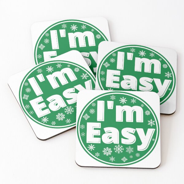 Item preview, I'm Easy Ski Run with Snowflakes designed and sold by Happy-Trails.