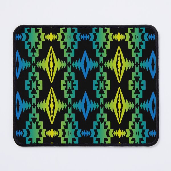 Item preview, Blue / Yellow Gradient Native Blanket Print designed and sold by JMWCD.