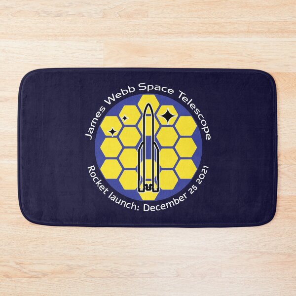 Item preview, JWST space telescope rocket launch December 25 2021 honeycomb (white) designed and sold by SolidEarthArt.