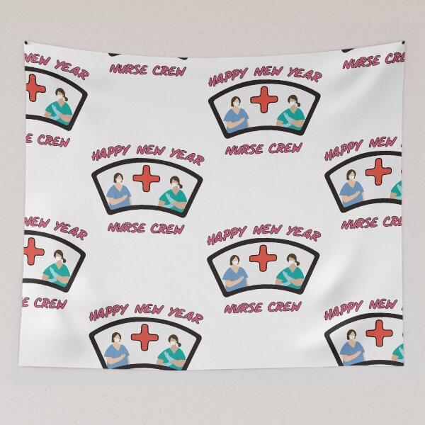 Item preview, Happy New Year Nurse Crew Hat designed and sold by SparrowLag.