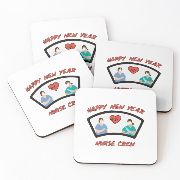Item preview, Happy New Year Nurse Crew Heart designed and sold by SparrowLag.