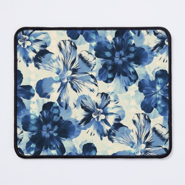 Item preview, Shibori Inspired Oversized Indigo Floral designed and sold by micklyn.