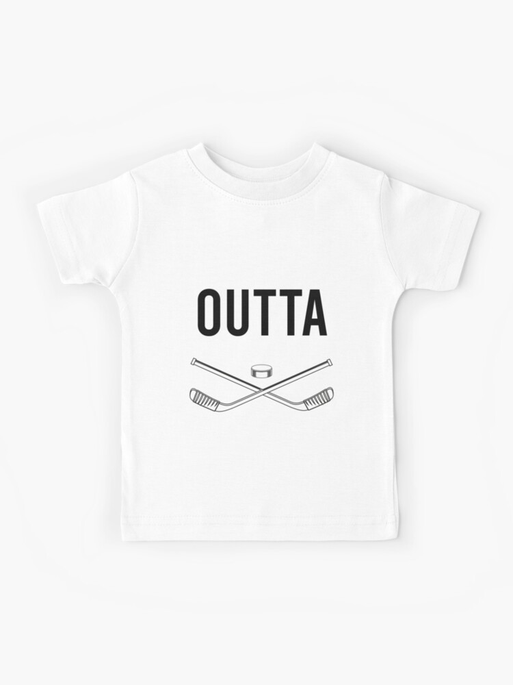 Ice Hockey Player Shirt Gift Straight Outta The Penalty Box Youth Kids T-Shirt 