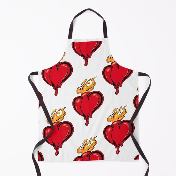 Item preview, SEAMLESS PATTERN FLAMING MELTING HEART designed and sold by jayron88.