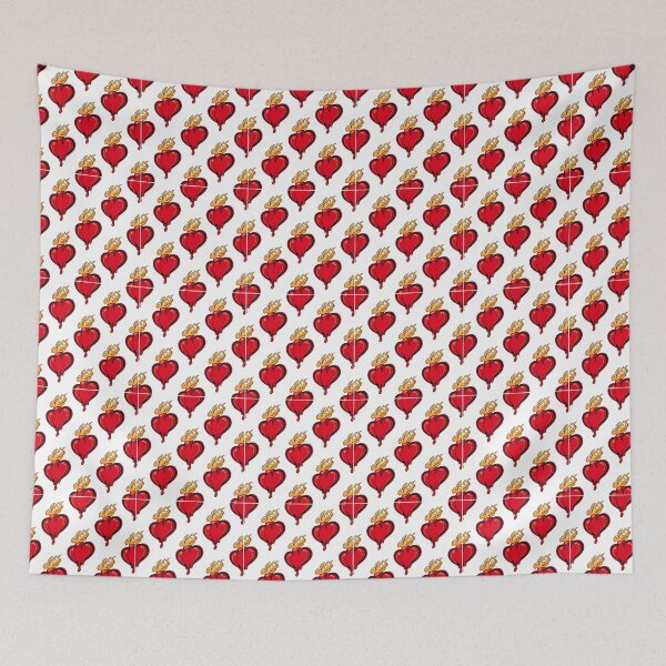 Item preview, SEAMLESS PATTERN FLAMING MELTING HEART designed and sold by jayron88.