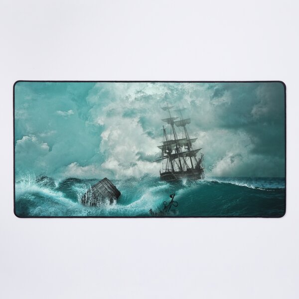 Item preview, Ship in the ocean storm designed and sold by NoahDea.