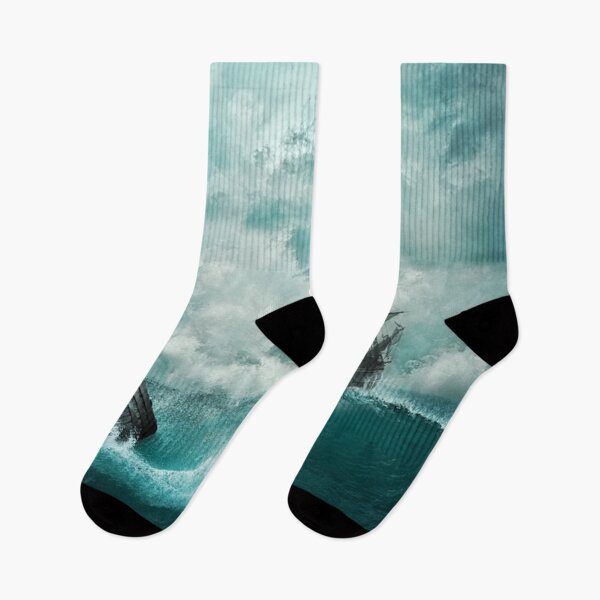 Item preview, Ship in the ocean storm designed and sold by NoahDea.