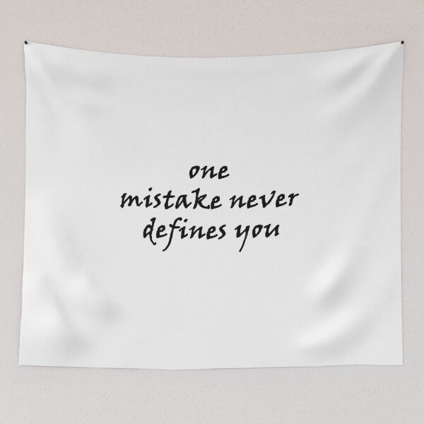 Item preview,  one mistake never defines you designed and sold by Anoirshop ⭐⭐⭐⭐⭐.