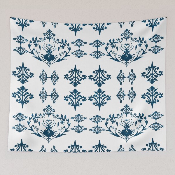 Item preview, Damask Blue & White designed and sold by Almanzart.