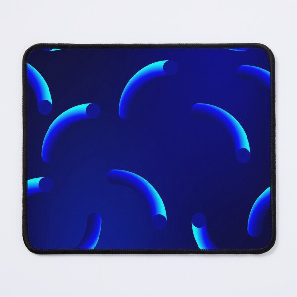 Item preview, Funky, blue curly swirling abstract pattern designed and sold by yougalore.