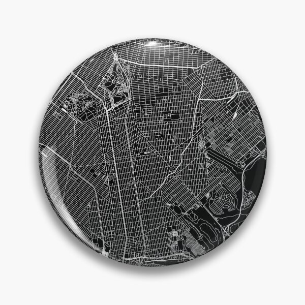 Item preview, Brooklyn Black Map designed and sold by multiplicitymap.